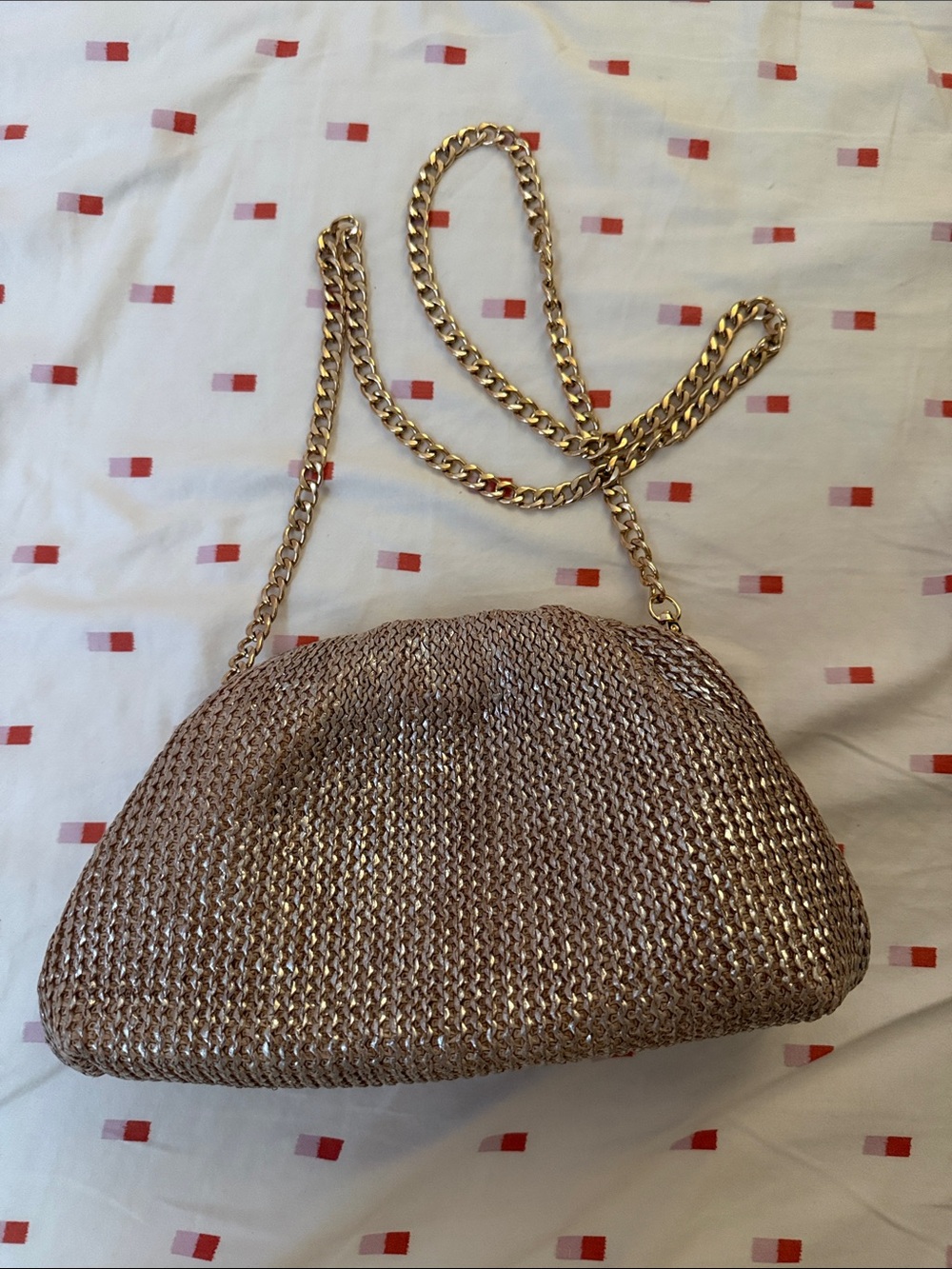Metallic Raffia Edition
By Anthropologie + MAEVE 
Frankie Clutch